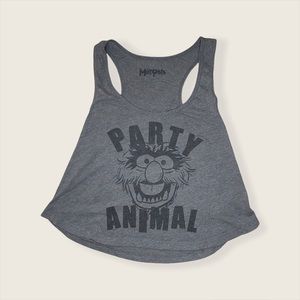 Gray flowy MUPPETS Party Animal Tank